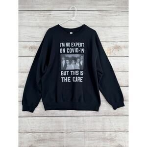 Gildan I'm no COVID-19 expert but this is The Cure Sweatshirt Adult L Black